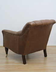 Tetrad Skittle Leather Armchair, Galveston Bark