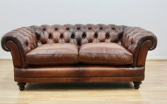 Chatsworth Grand Chesterfield Sofa Hand Antique,Bangkok Leather