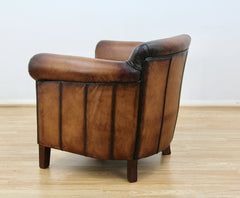 Camford Leather Armchair, Buffalo Antique