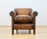 Camford Leather Armchair, Buffalo Antique