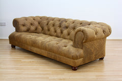 Drummond Grand Sofa Semi-Aniline Leather Ranch Tan