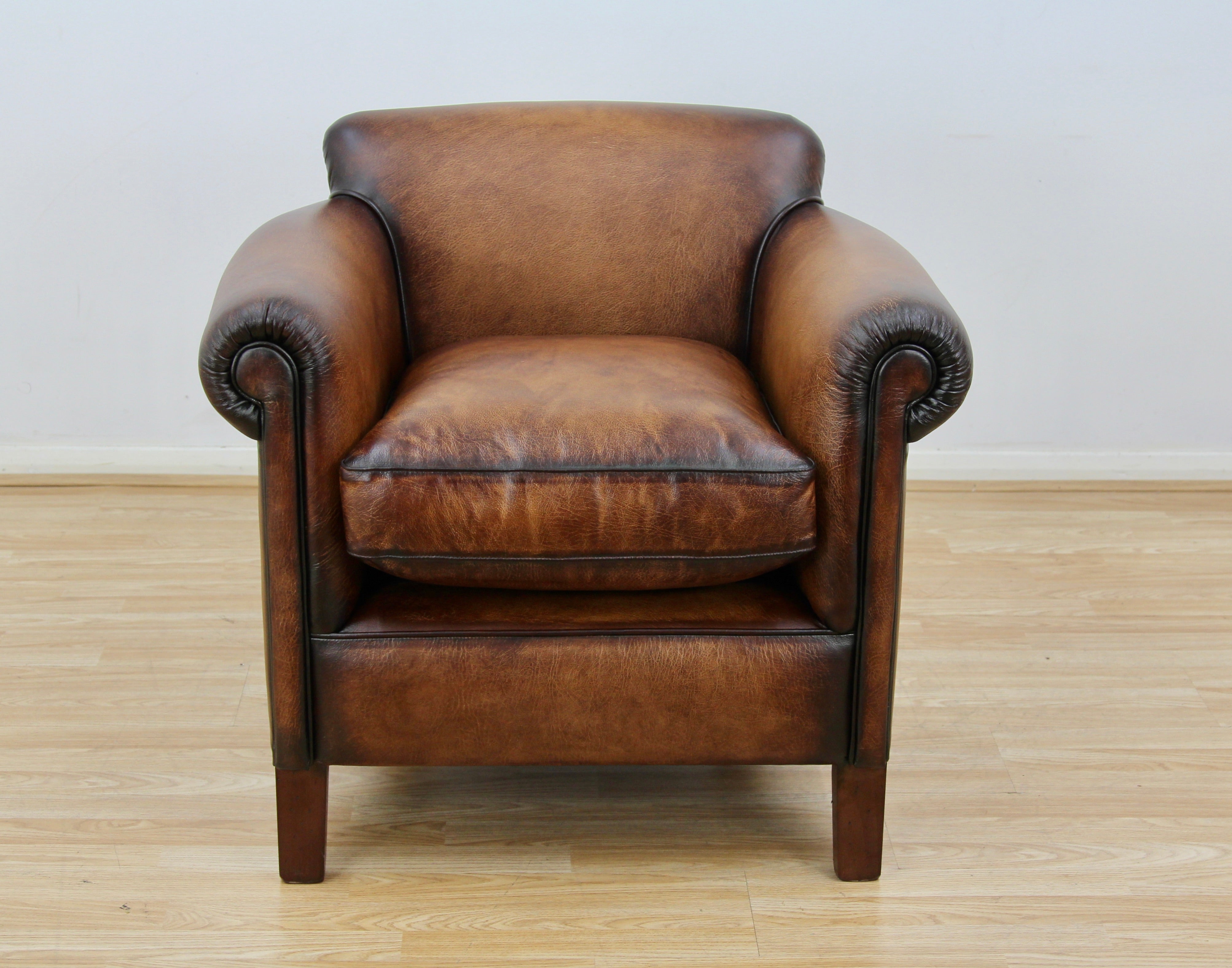 Camford Leather Armchair, Buffalo Antique